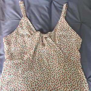 Flower TankTop Crop Top